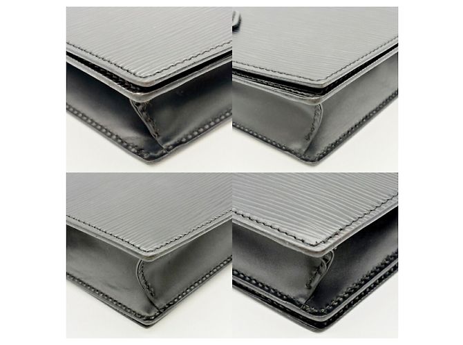 Borsa a Pochette Louis Vuitton Epi Trapeze Nero - vista 8