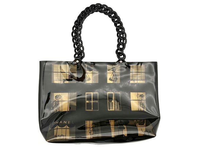 Borsa Tote Chanel Windows Line Nero - Ansicht 2