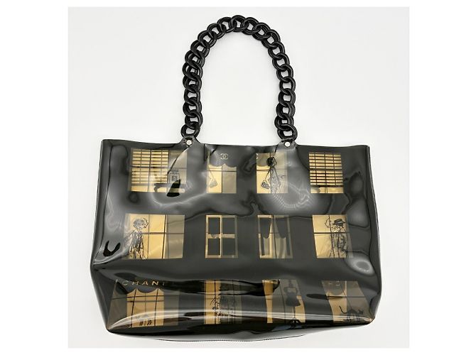 Borsa Tote Chanel Windows Line Nero - Ansicht 3