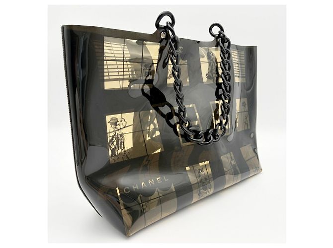 Borsa Tote Chanel Windows Line Nero - Ansicht 4