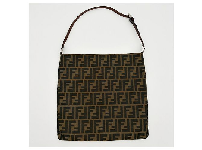 Borsa a tracolla Fendi Zucca Marrone scuro - vista 3