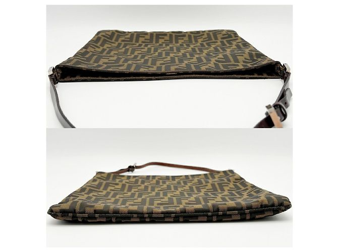 Borsa a tracolla Fendi Zucca Marrone scuro - vista 5