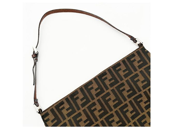 Borsa a tracolla Fendi Zucca Marrone scuro - vista 6