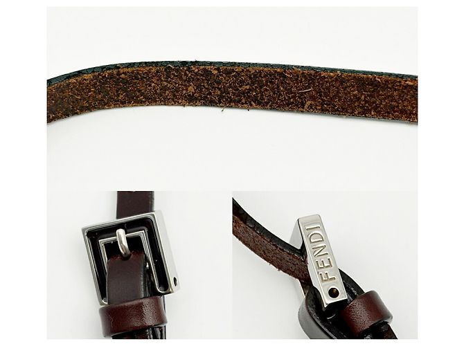 Borsa a tracolla Fendi Zucca Marrone scuro - vista 8