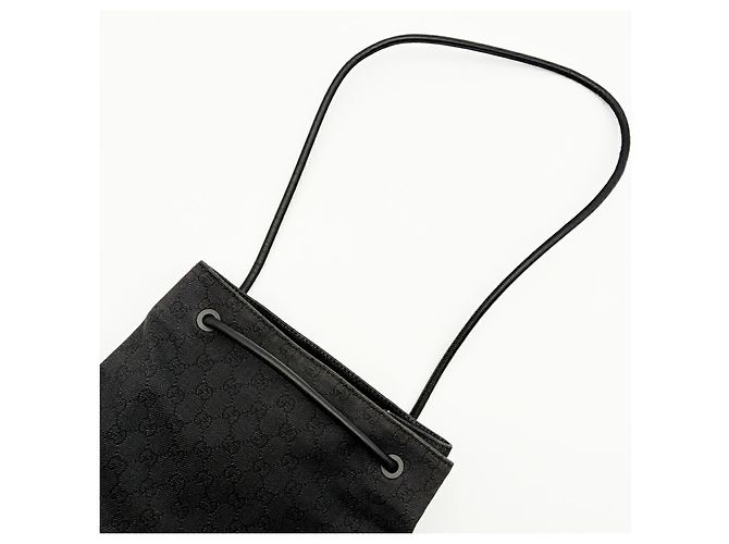 Borsa Tote a Spalla Gucci in Canvas GG Nero - vista 10