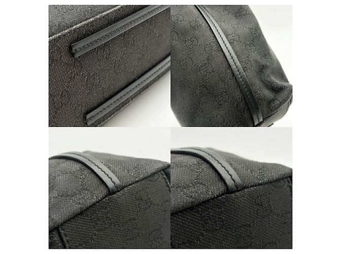 Borsa Tote a Spalla Gucci in Canvas GG Nero - vista 12