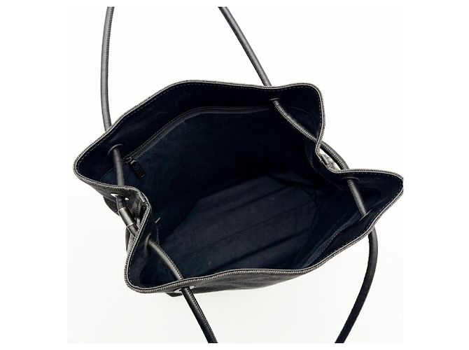 Borsa Tote a Spalla Gucci in Canvas GG Nero - vista 15