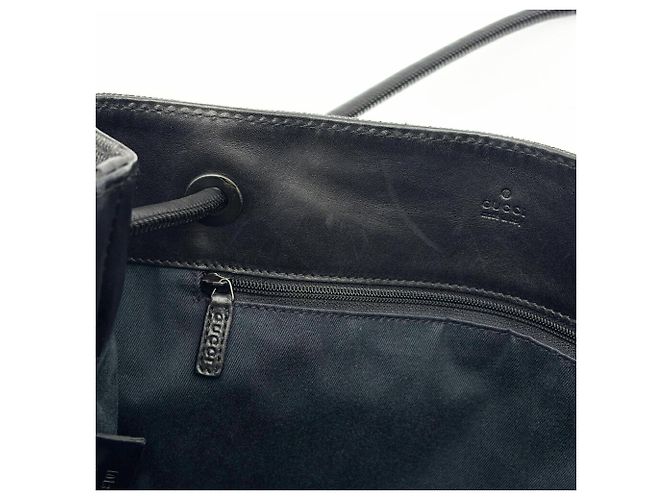 Borsa Tote a Spalla Gucci in Canvas GG Nero - vista 17