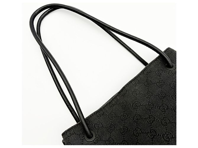 Borsa Tote a Spalla Gucci in Canvas GG Nero - vista 9