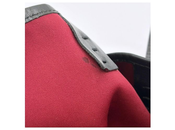 Fendi Zucchino Tote Bag 8BH056 Schwarz Rot - Ansicht 19