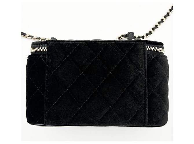 Borsa a tracolla Vanity in pelle nera matelassé Chanel Nero - vista 3