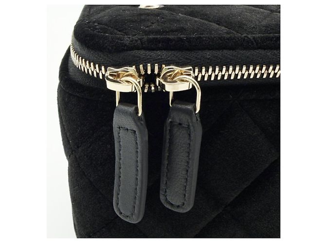 Borsa a tracolla Vanity in pelle nera matelassé Chanel Nero - vista 7
