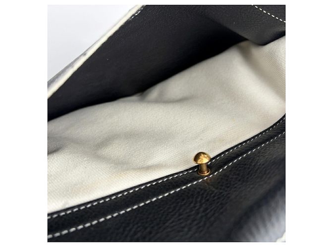Borsa a mano Yves Saint Laurent Muse Nero Bianco - vista 19