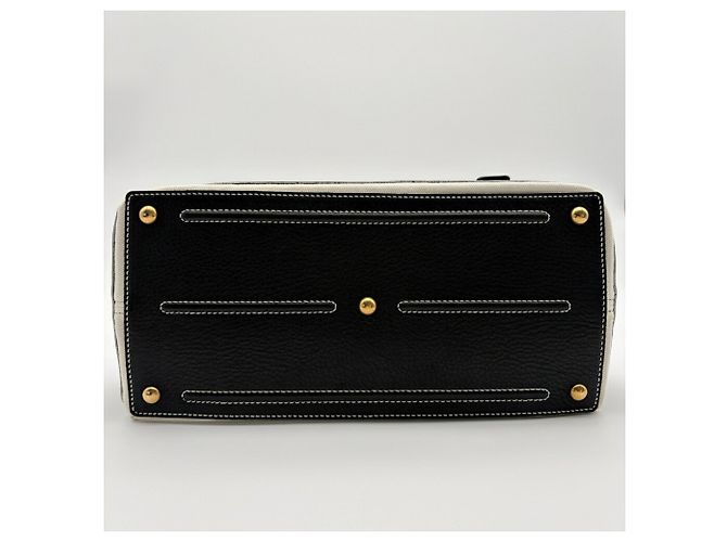 Borsa a mano Yves Saint Laurent Muse Nero Bianco - vista 7