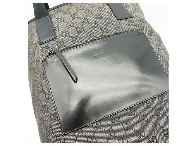 Borsa Tote Gucci in tela GG nera Nero - vista 10