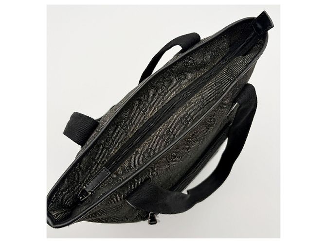 Borsa Tote Gucci in tela GG nera Nero - vista 14