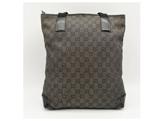 Borsa Tote Gucci in tela GG nera Nero - vista 3