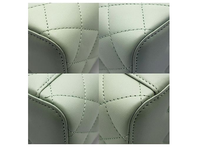 Borsa Vanity Chanel Matelassé Verde chiaro - vista 11