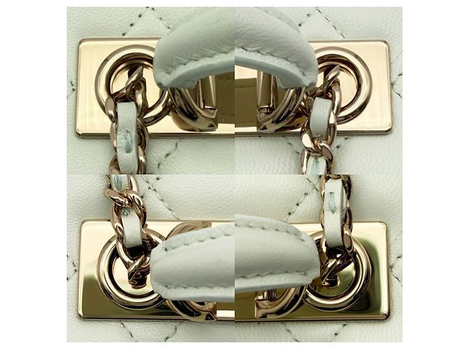 Borsa Vanity Chanel Matelassé Verde chiaro - vista 14