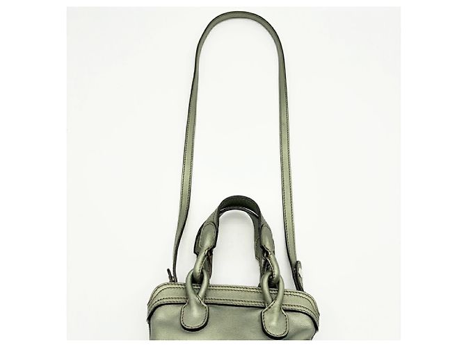Borsa a tracolla in pelle Loewe Fiesta Verde oliva - vista 12