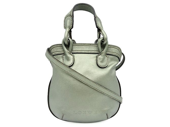 Borsa a tracolla in pelle Loewe Fiesta Verde oliva - vista 2