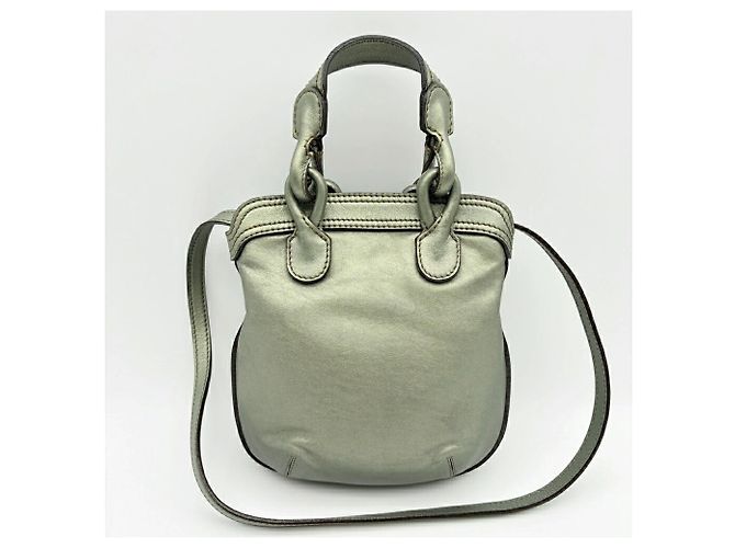Borsa a tracolla in pelle Loewe Fiesta Verde oliva - vista 3