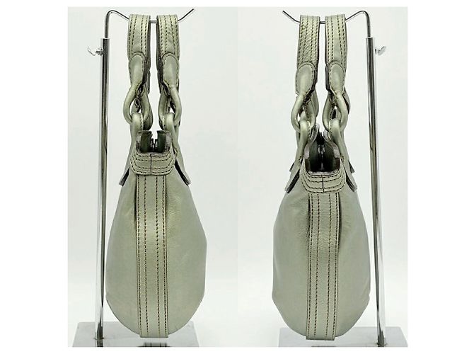 Borsa a tracolla in pelle Loewe Fiesta Verde oliva - vista 5