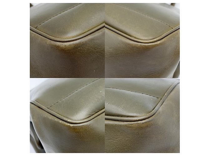 Borsa a mano Gucci in pelle Verde e Khaki Cachi Verde oliva - vista 12