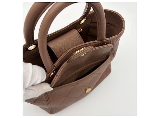 Borsa a tracolla con catena da donna Chanel Marrone - vista 16