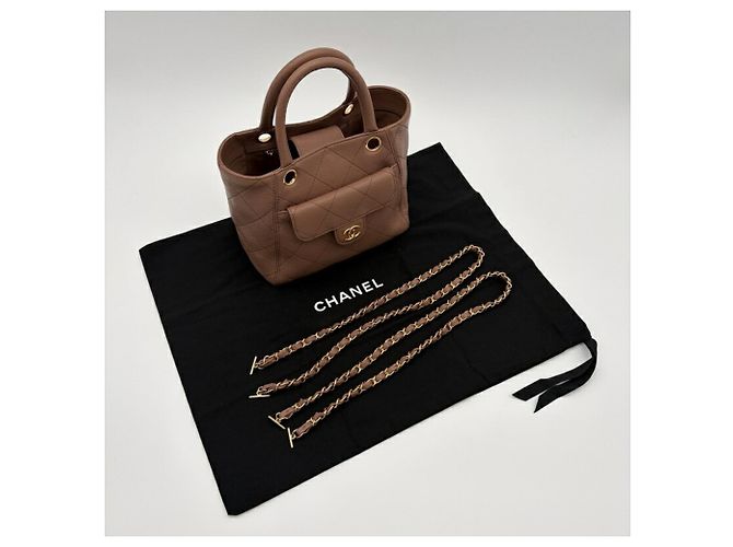 Borsa a tracolla con catena da donna Chanel Marrone - vista 20