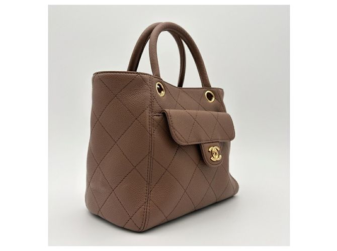Borsa a tracolla con catena da donna Chanel Marrone - vista 5