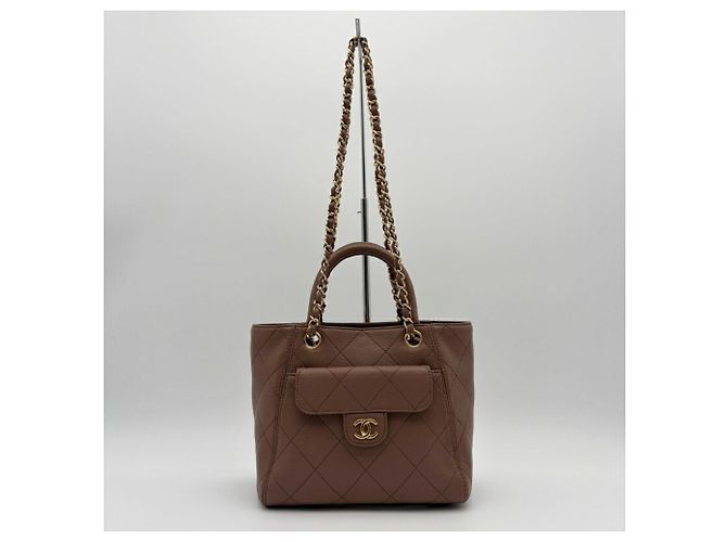 Borsa a tracolla con catena da donna Chanel Marrone - vista 6