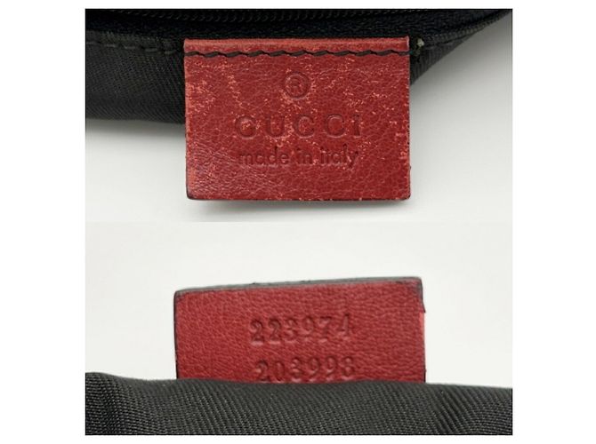 Borsa a tracolla Gucci Diamante Sukey Rosso Beige - vista 19
