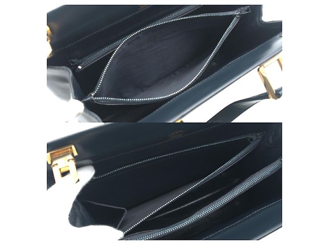 Sac Tote en cuir bleu marine foncé pour homme Gucci - vue 10