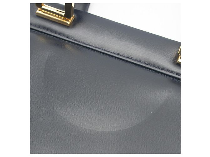 Sac Tote en cuir bleu marine foncé pour homme Gucci - vue 13