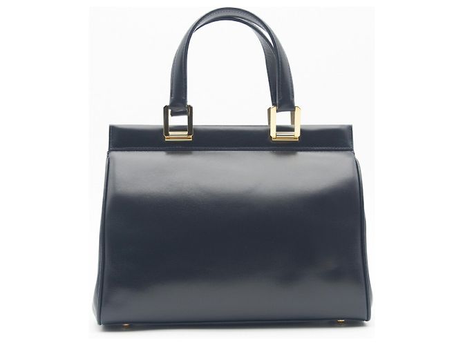 Sac Tote en cuir bleu marine foncé pour homme Gucci - vue 2