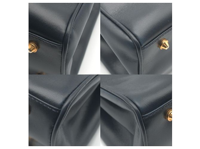 Sac Tote en cuir bleu marine foncé pour homme Gucci - vue 8