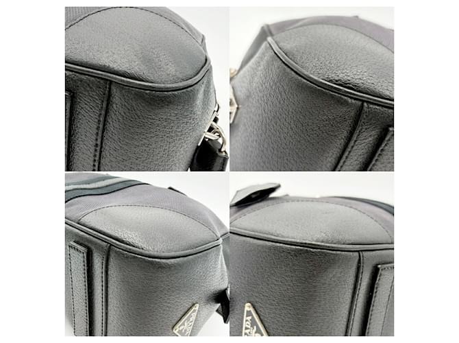 Prada Mini Boston Bag Braun Schwarz - Ansicht 7