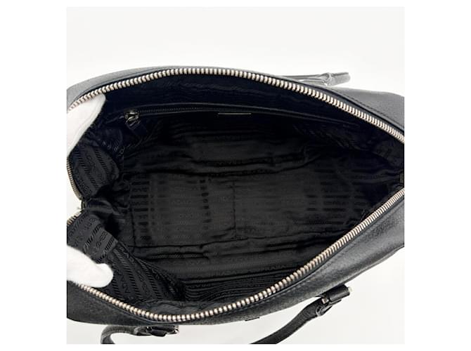 Prada Mini Boston Bag Braun Schwarz - Ansicht 9