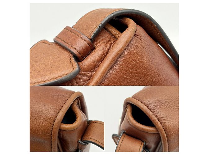 Borsa a tracolla Loewe in pelle marrone - vista 10