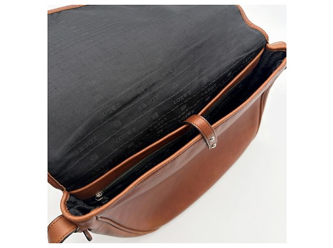 Borsa a tracolla Loewe in pelle marrone - vista 16