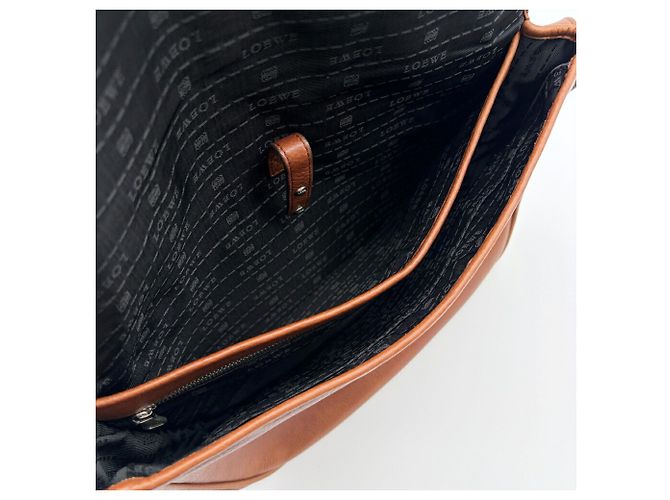 Borsa a tracolla Loewe in pelle marrone - vista 17