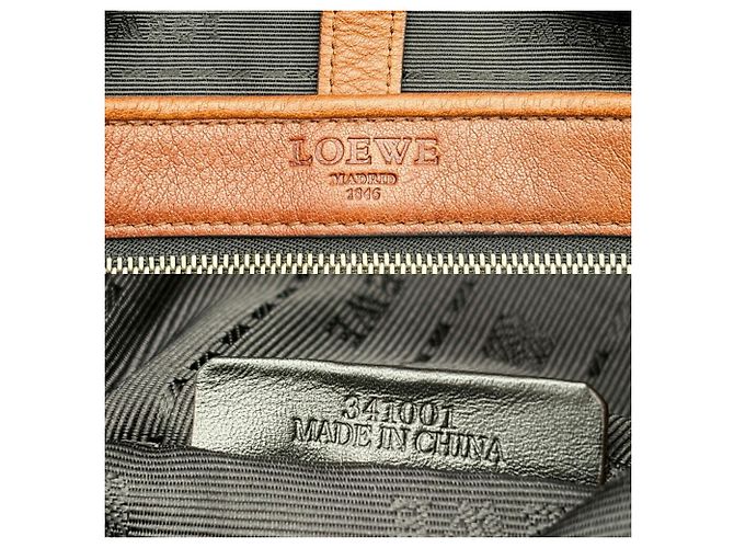 Borsa a tracolla Loewe in pelle marrone - vista 20