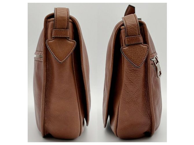 Borsa a tracolla Loewe in pelle marrone - vista 6