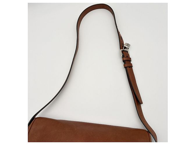 Borsa a tracolla Loewe in pelle marrone - vista 8