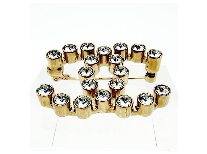 Spilla Chanel Coco Mark in oro champagne D'oro - vista 3