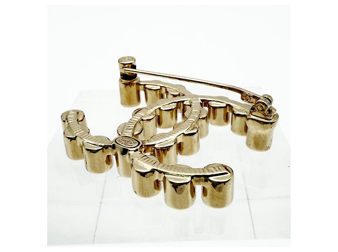Spilla Chanel Coco Mark in oro champagne D'oro - vista 9
