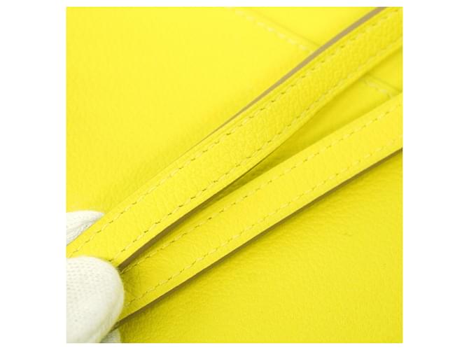 Hermès Hermes Constance To Go Evercolor Lime Wallet/Shoulder Wallet D'oro - vista 9