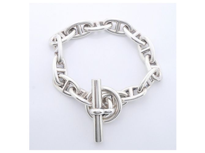 Hermès Bracciale Hermes Chaine d'Ancre GM in Argento 925 - vista 3