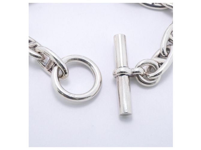 Hermès Bracciale Hermes Chaine d'Ancre GM in Argento 925 - vista 4